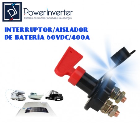 INTERRUPTOR/AISLADOR DE BATERÍA 60VDC/400A